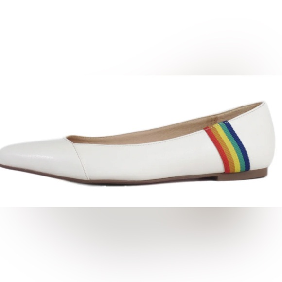 Chelsie Crew Rainbow flats size 7 - Picture 1 of 14